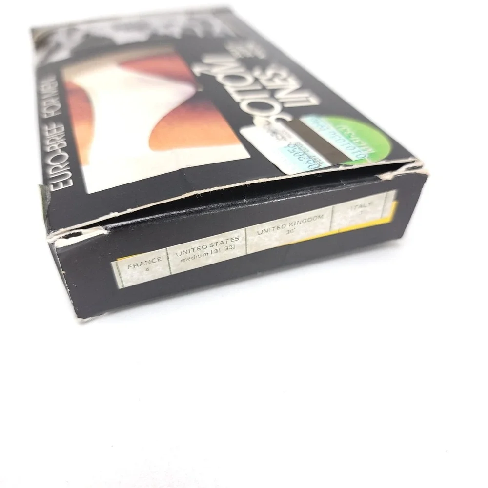 Vintage 70's‎ Bottom Lines Euro Brief Men's Underwear Medium 31-33 Leppard Print